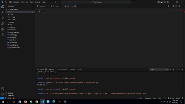 How to Print "Hello World" in Python || JS || C++ || C || Code Explained!!!