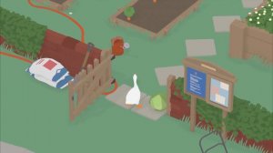 Капустный пикник Untitled Goose Game Гусь ворует капусту для трофея