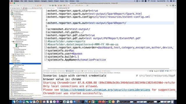 PART 4 - Generate Spark Extent HTML and PDF Report with Cucumber 6.x & Selenium - Framework