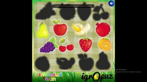 Фруктовый пазл для малышей. Развивалка.