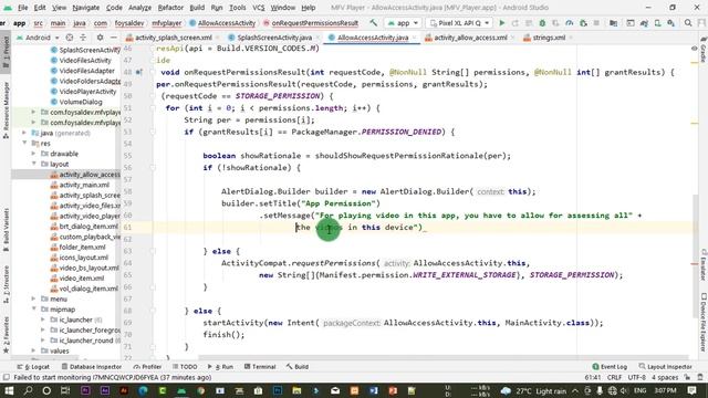 Request a Runtime Permission, Android studio tutorial, Part 00 смотреть онлайн