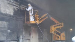 Очистка от копоти и сажи бетонных конструкций