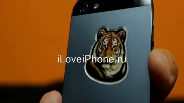 iLoveiPhone - светящийся логотип или рисунок на iPhone 5 смотреть онлайн