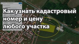 КАК УЗНАТЬ КАДАСТРОВЫЙ НОМЕР И СТОИМОСТЬ УЧАСТКА
