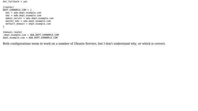 Should domain_realm point to a domain controller or KDC, or is it just the default_realm name? смотреть онлайн