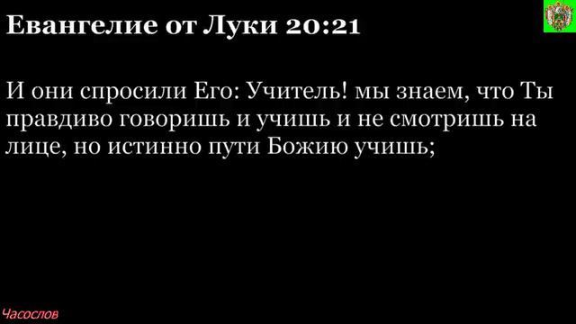 Аудиокнига. Библия. Новый Завет. ЕВАНГЕЛИЕ ОТ ЛУКИ. Глава 20 смотреть онлайн