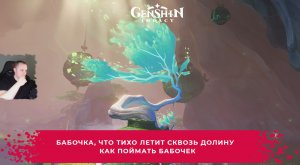 Геншин Импакт ➤ Бабочка, что тихо летит сквозь долину ➤ Как поймать бабочек ➤ Игра Genshin Impact