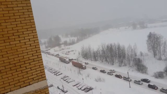 Аничково. ..снегопадный  коллапс
