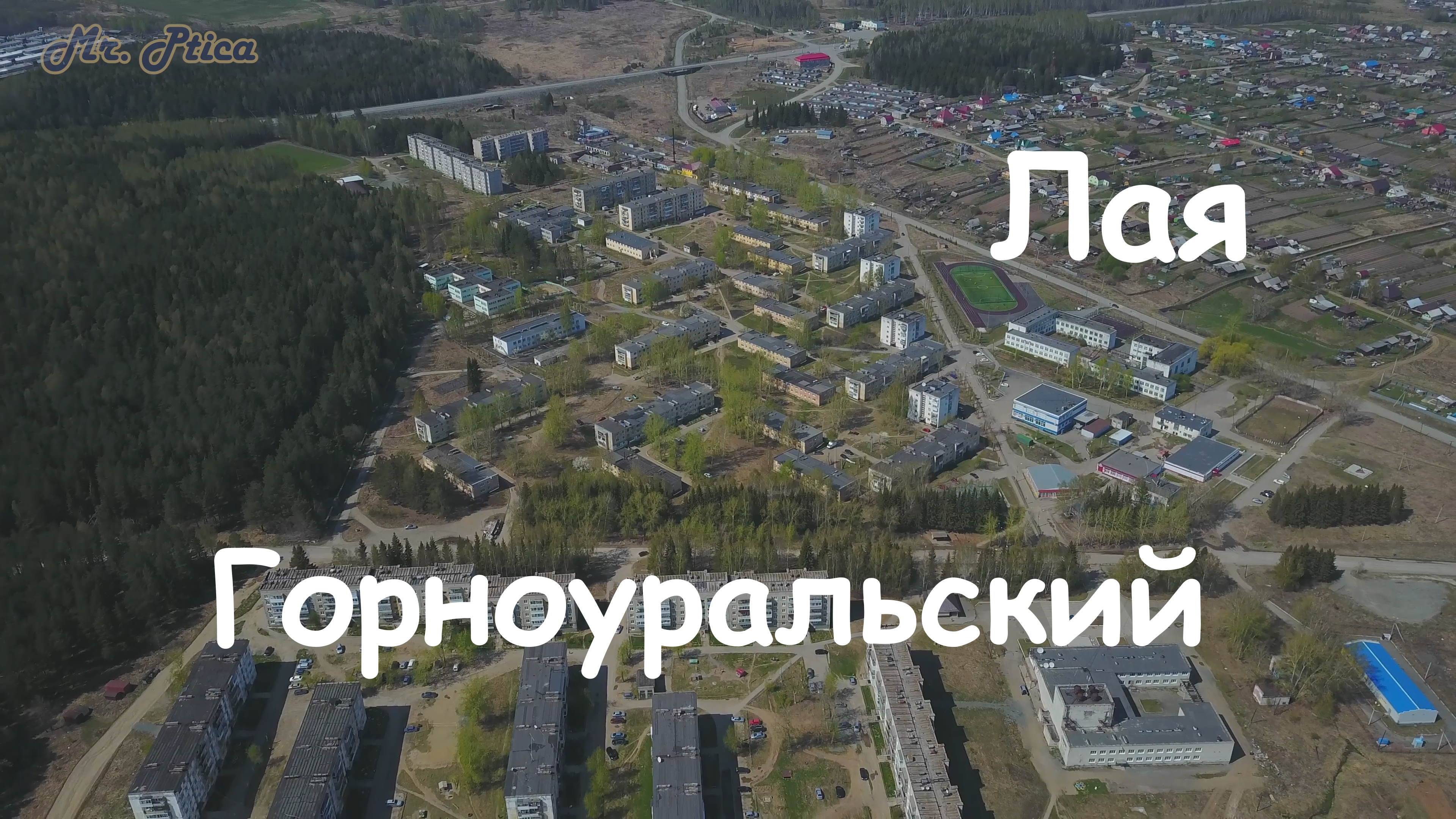 Лая, Горноуральский. Вид с высоты.