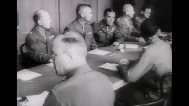 Американская кинохроника 1945. Капитуляция Германии. American Newsree. The Capitulation Of Germany.
