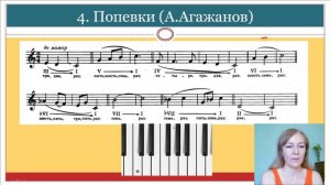 Интонационные упражнения. Мелодический мажор