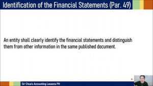 [Updates in Financial Reporting Standards] Financial Statements, Statement of Financial Position