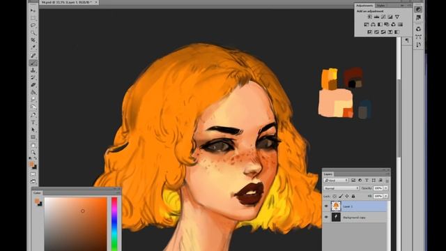 Как нарисовать лицо? Юника Хотс. CG Stream. смотреть онлайн