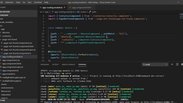 Part-23 :Router Redirect ,wildcard path , Child route in Angular 8 | Angular 8/12 Tutorial смотреть онлайн