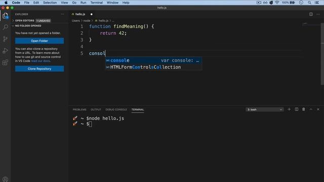 Lesson 8 | setting up Node.js in #visualcode editor