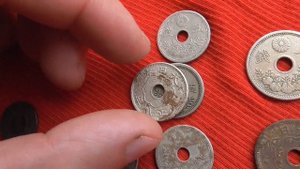 Японские монеты. Сахалин. Нумизматика.