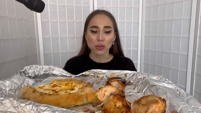 Mukbang/ хачапури по-аджарски и шашлык?//Я ВЕРНУЛАСЬ❤️ смотреть онлайн