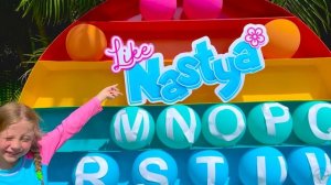 Nastya and Eva are learning the Summer Alphabet