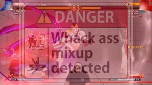 He indeed did not block that wack ass mix up