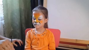 Аквагрим, рисуем тигра. Face painting, tiger. It's simple.