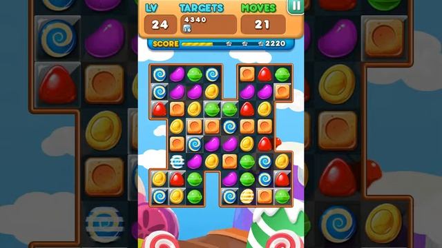 Candy Sweet Frenzy Walkthrough Level 24 смотреть онлайн
