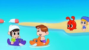 Morphle Beach adventures - Summer Cartoons for Kids with Shark and Construction vehicles