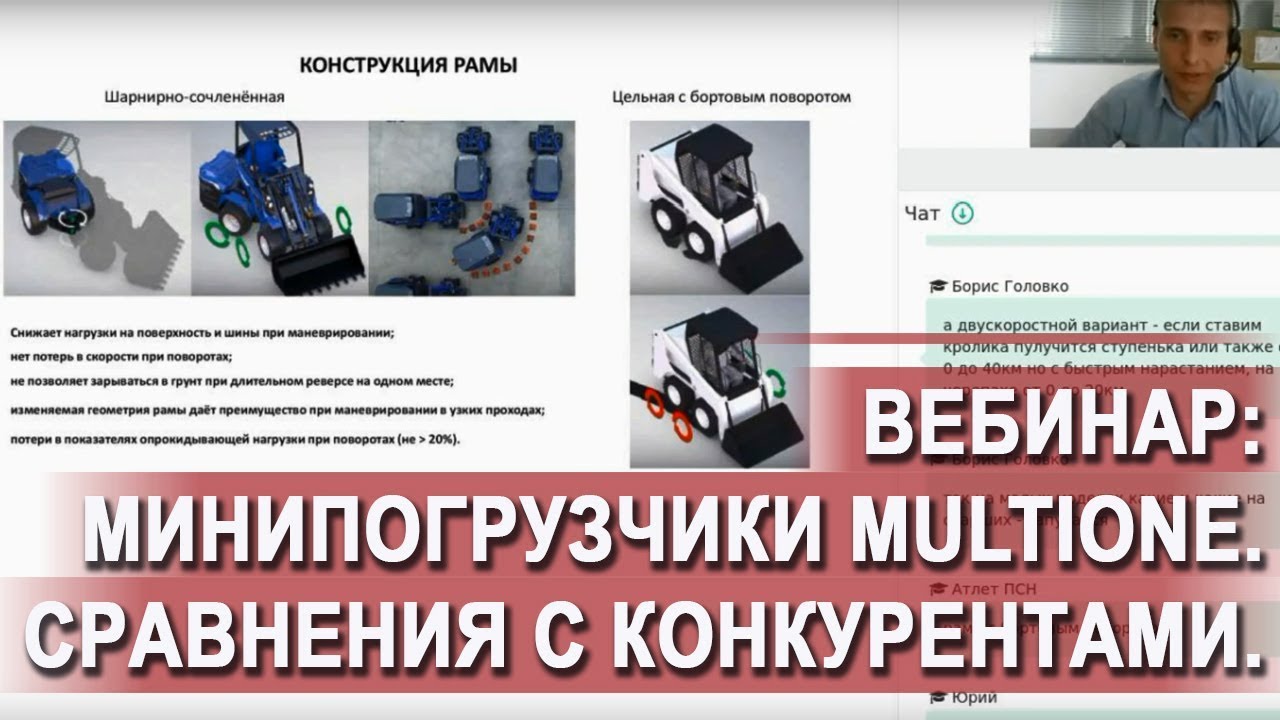 Минипогрузчики Multione. Сравнения с конкурентами