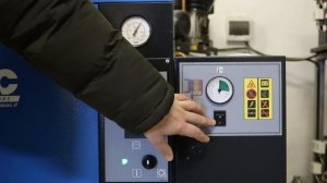 Итальянский винтовой компрессор ABAC SPINN E 5,5 - 200 ST с осушителем.