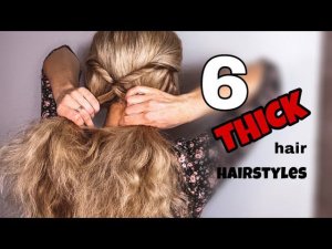 ТОП-6 ПРОСТЫХ ПРИЧЁСОК ДЛЯ ГУСТЫХ НЕПОСЛУШНЫХ ВОЛОС ✨ TOP-6 THICK hair Hairstyles