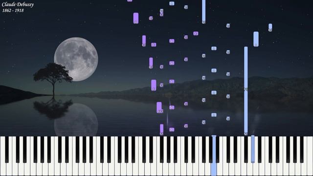 Claude Debussy - Suite Bergamasque: Clair de Lune | Piano Synthesia | Library of Music смотреть онлайн