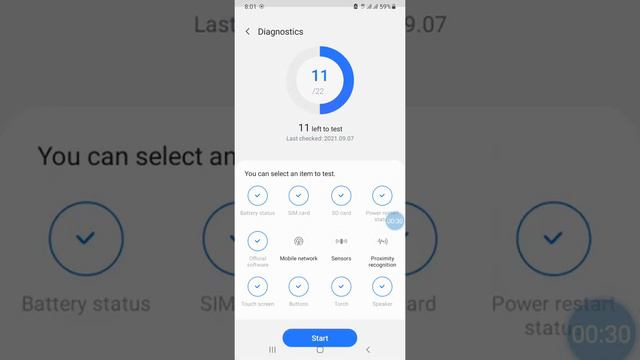 How to check battery status in  samsung phones by using samsung members