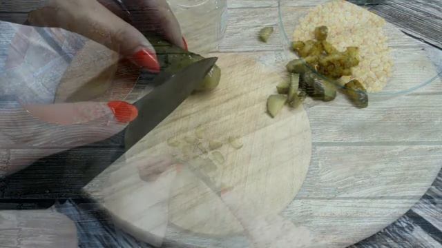 Салат за 15 минут / Салат с Копченой Курицей