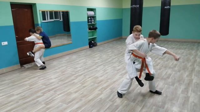 Учимся стоять на ногах... Карате киокушинкай кан дзенкуцу дачи смотреть онлайн