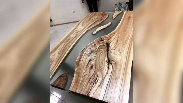 Столы из слэбов и эпоксидной смолы смотреть онлайн