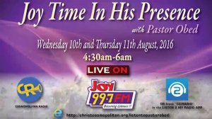 Exposé on dreams part 2 - Joy FM - 10th August, 2016