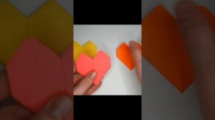 Валентинка из бумаги - Сердце оригами на День Святого Валентина #shorts