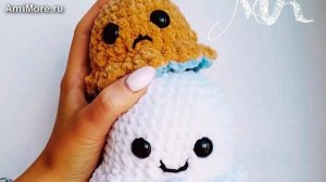 Амигуруми: схема Осьминог настроения. Игрушки вязаные крючком - Free crochet patterns.