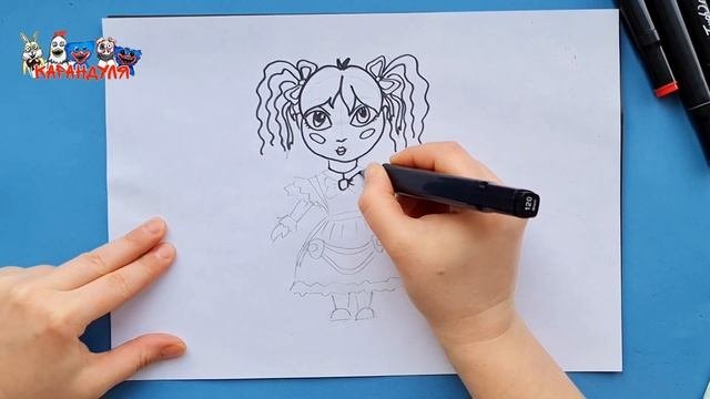 РИСУЮ ПОППИ ИЗ POPPY PLAYTIME #drewing #рисование #какнарисоватьпопи #какнарисовать #поппиплейтайм