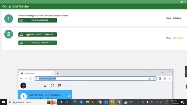 Whatsapp Contact List Grabber Software || How to Grab Full Contact List  With Bulk WhatsApp Softwar
