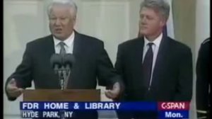 Пьяный Ельцин в гостях у Клинтона полнояверс ия1995год