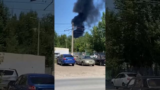 Пожар в Волжском