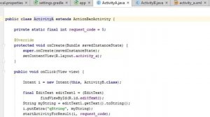 How to create an Explicit Intent in Android Studio