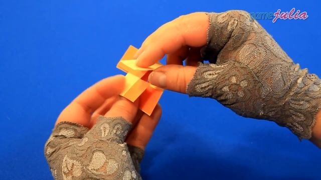 Оригами Браслет /Яркий Летний браслет из бумаги своими руками