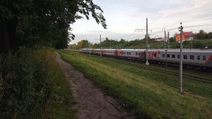 Электровоз ЭП2К-322 с поездом 028А Москва-Пасс. Ленинградская - Санкт-Петербург-Московский