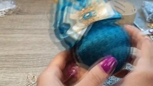 КАК СДЕЛАТЬ СИНИЕ НОВОГОДНИЕ ШАРЫ ИЗ БАРХАТА СВОИМИ РУКАМИ - МАСТЕР КЛАСС 2022