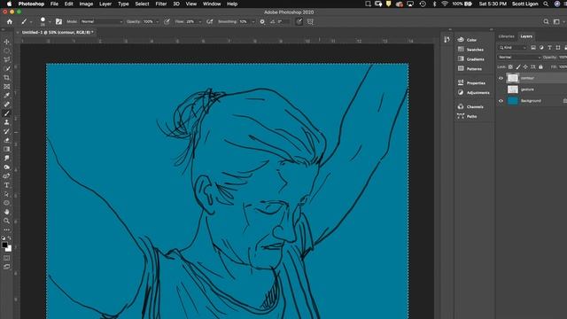 Digital Painting Demo - Complementary Color Harmony смотреть онлайн