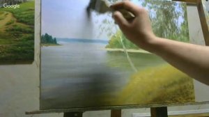 ? ХуДоЖнИкИ Картина маслом / Три березы у реки / Художник Александр Султан