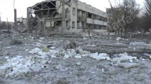 "Музыкальная школа, зал гимнастики, дома": город Кременная Луганской области. Февраль 2023 г.