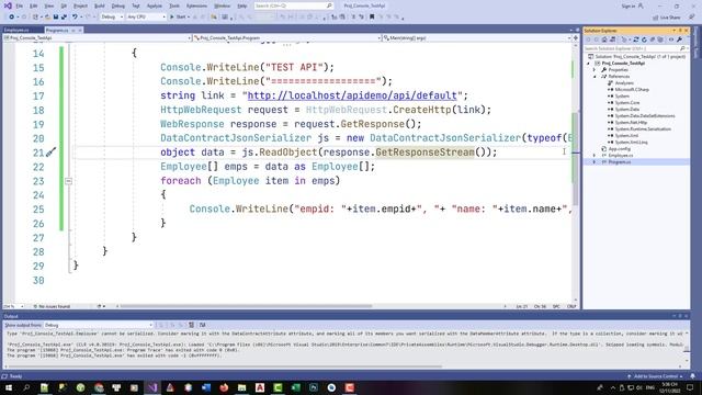 Gọi Web API từ C# và Java смотреть онлайн