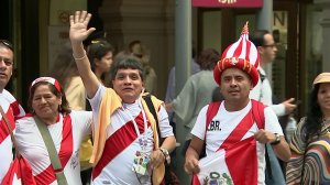 Иностранные болельщики, приехавшие на Чемпионат ми...™, отмечают гостеприимство и дружелюбие россиян